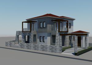 διώροφη οικοδομή στην αγριά βόλου